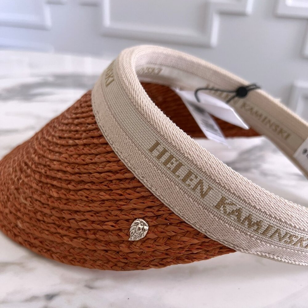 NWT - Helen Kaminski Bianca Visor - Sunset w/ Natural Logo👒🌅 - Picture 6 of 7